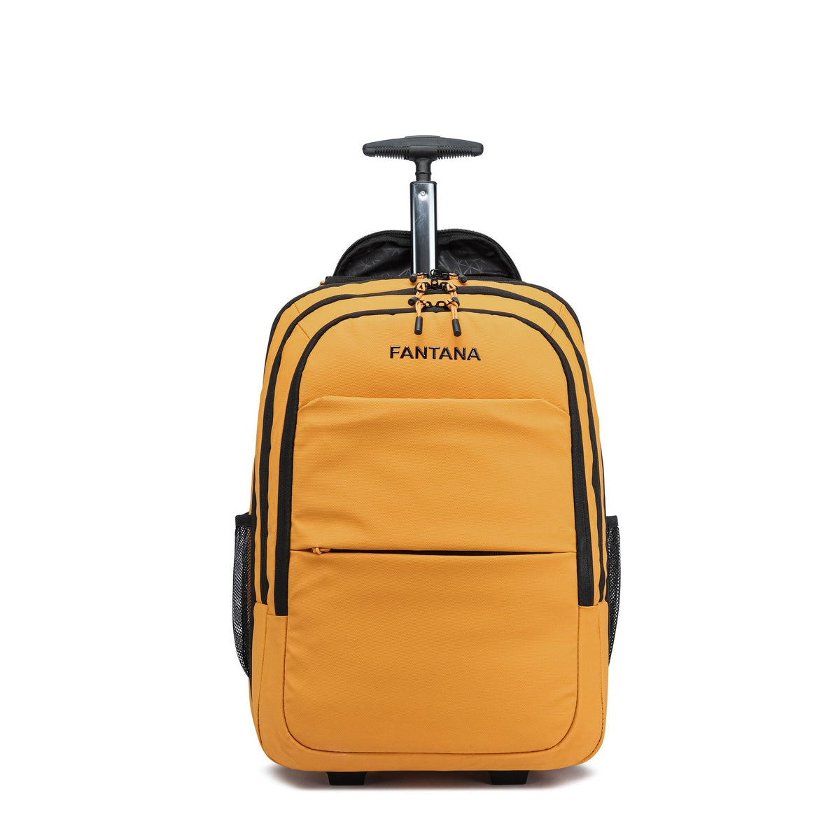 Mustard — Voyager Backpack Trolley, front, handle extended