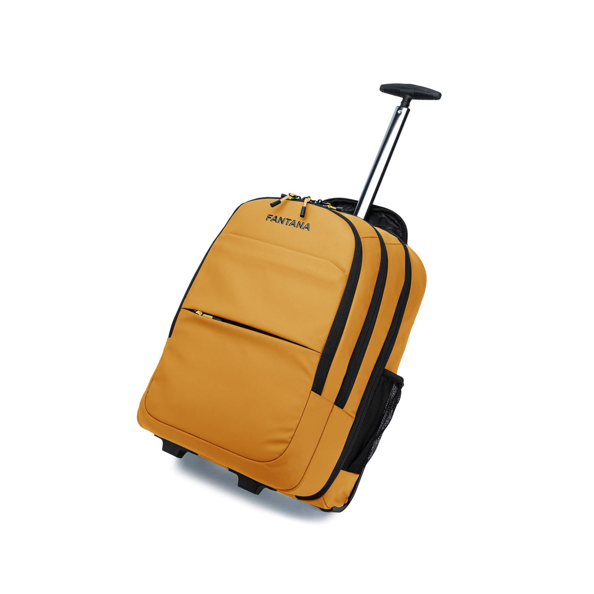 Mustard — Voyager Backpack Trolley, three-quarter view