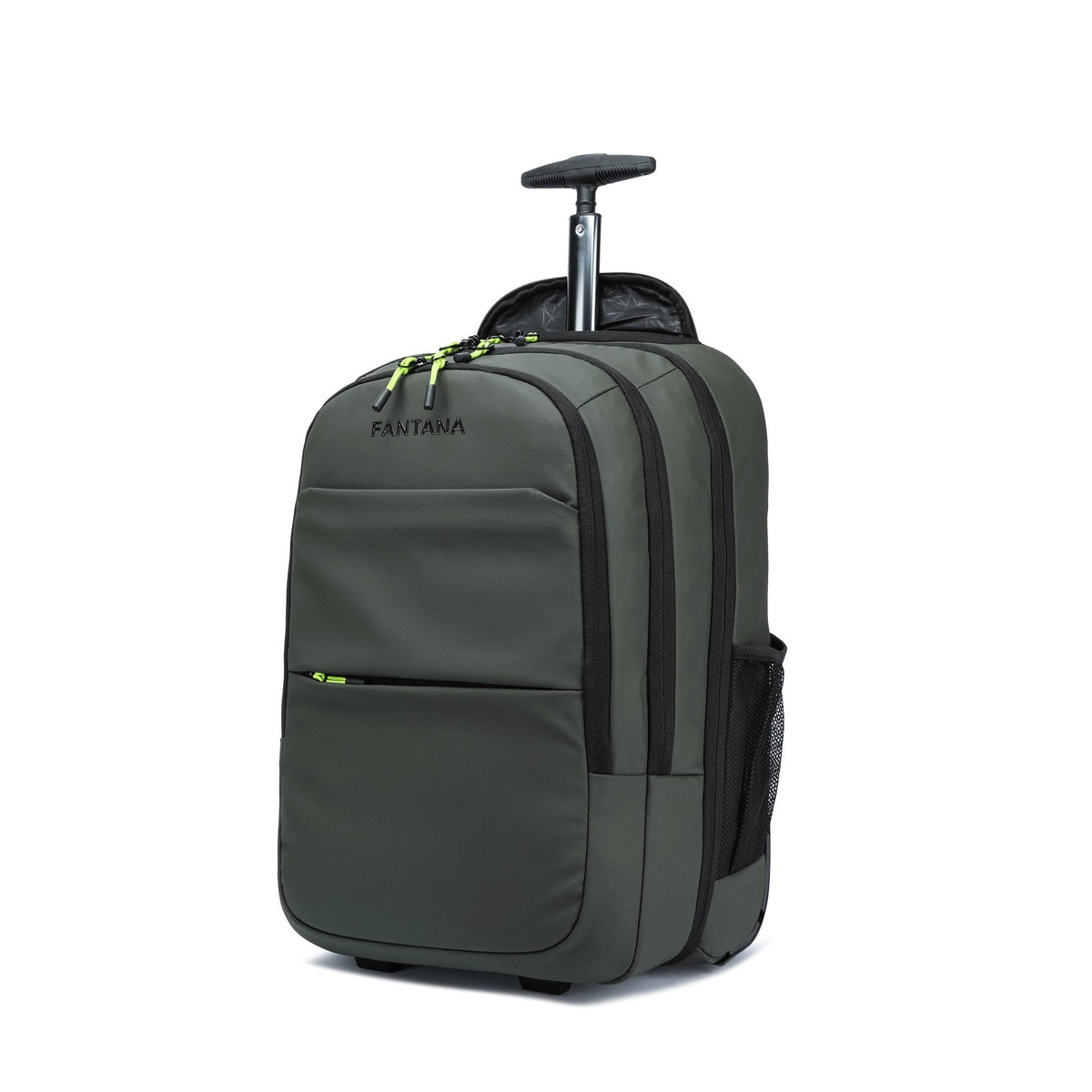 Olive — Voyager Backpack Trolley, three-quarter view