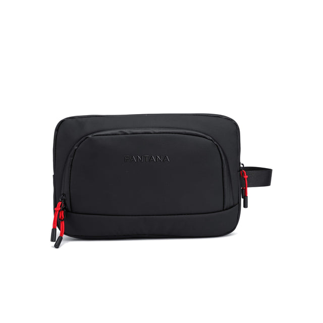 Charcoal — Voyager Washbag, front