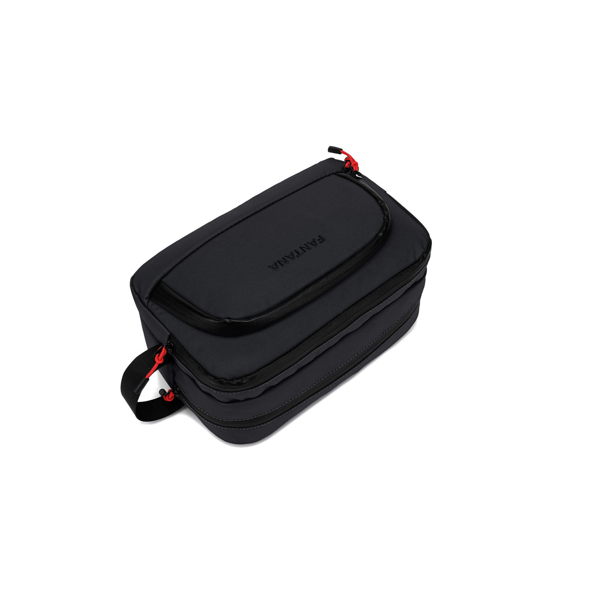 Charcoal — Voyager Washbag, front