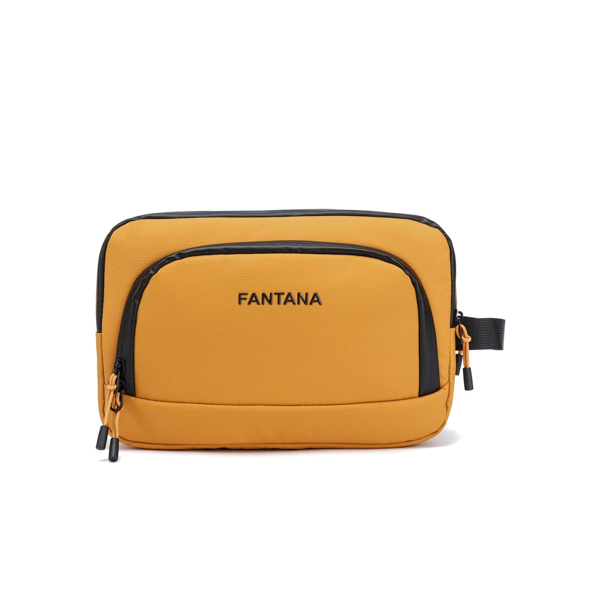 Mustard — Voyager Washbag, three-quarter view