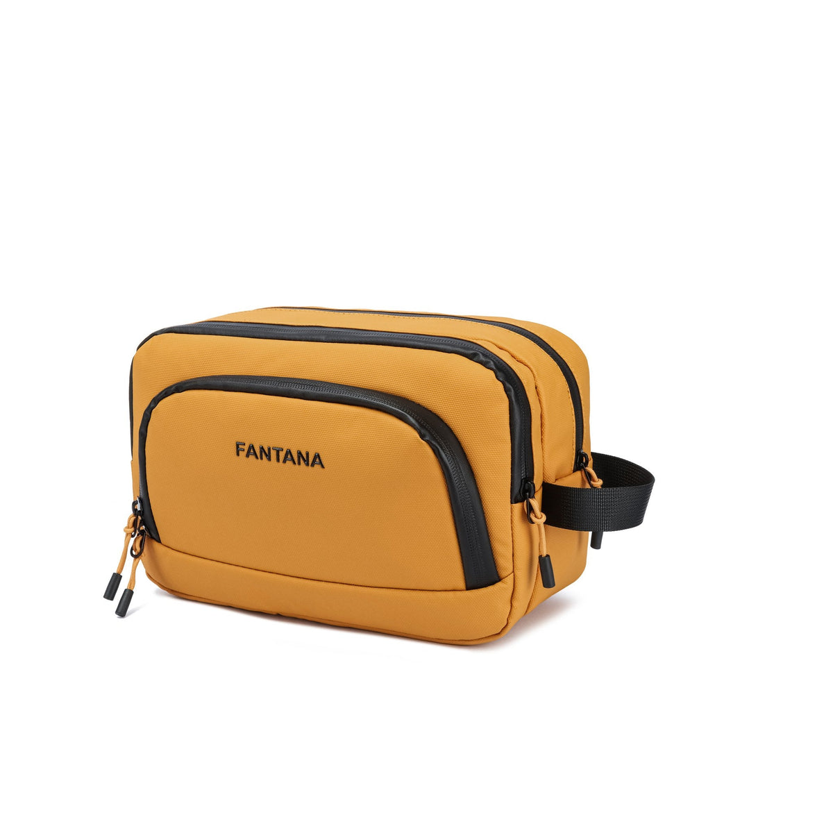 Mustard — Voyager Washbag, three-quarter view