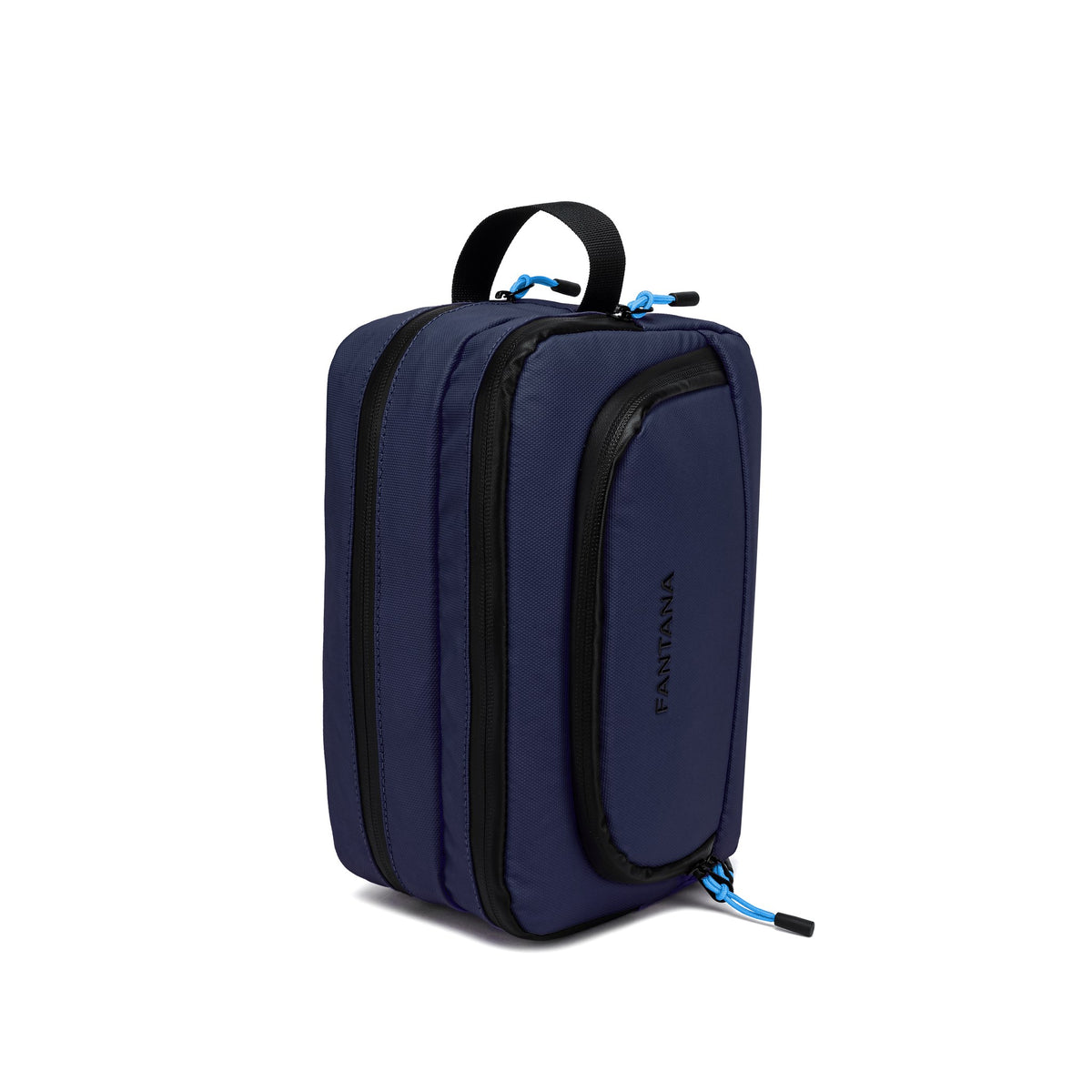 Navy — Voyager Washbag, standing upright