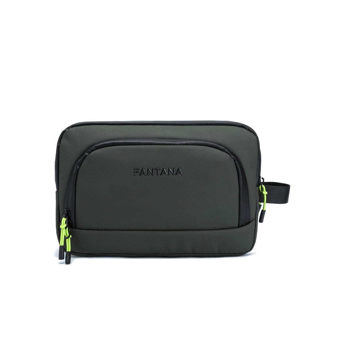 Olive — Voyager Washbag, front