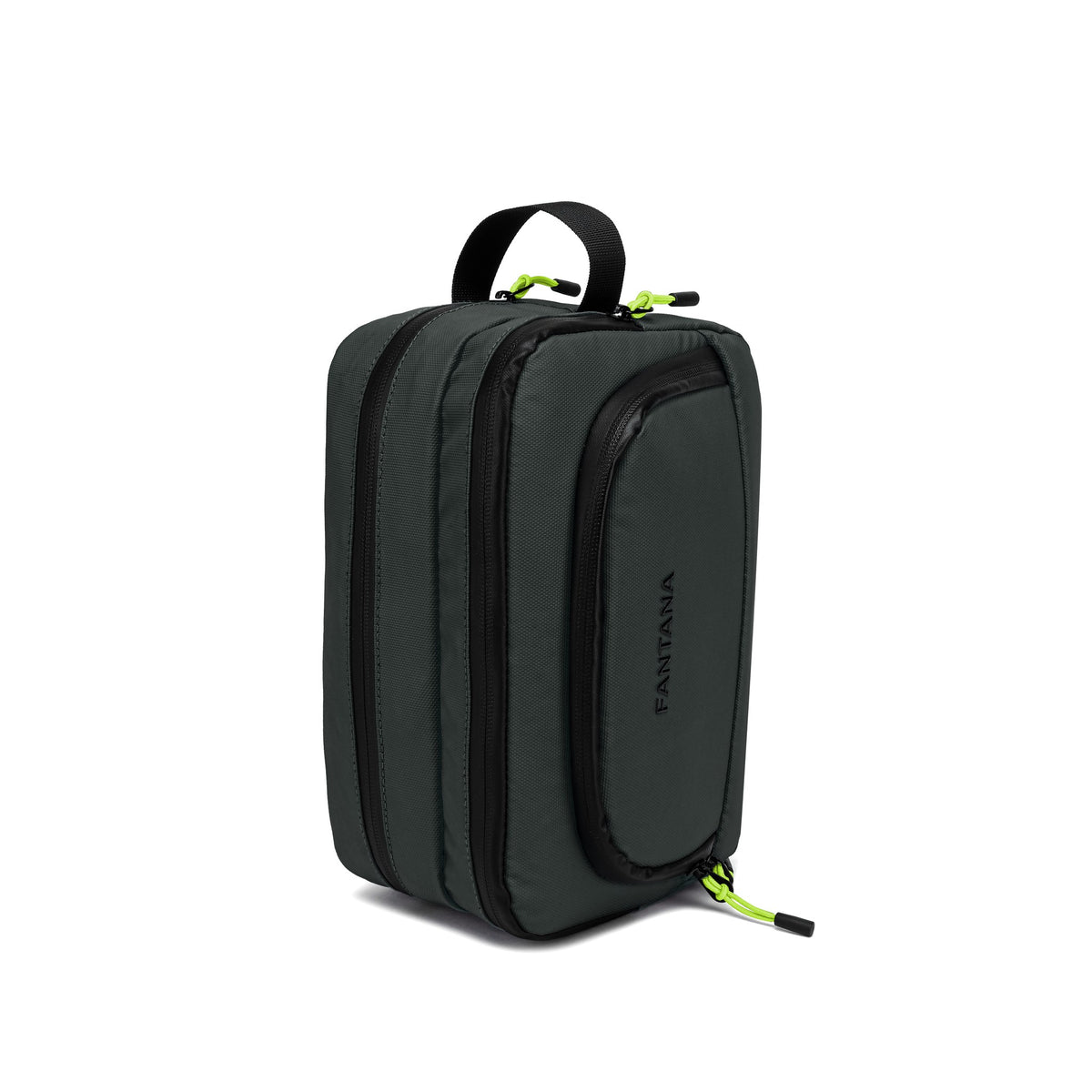 Olive — Voyager Washbag, standing upright