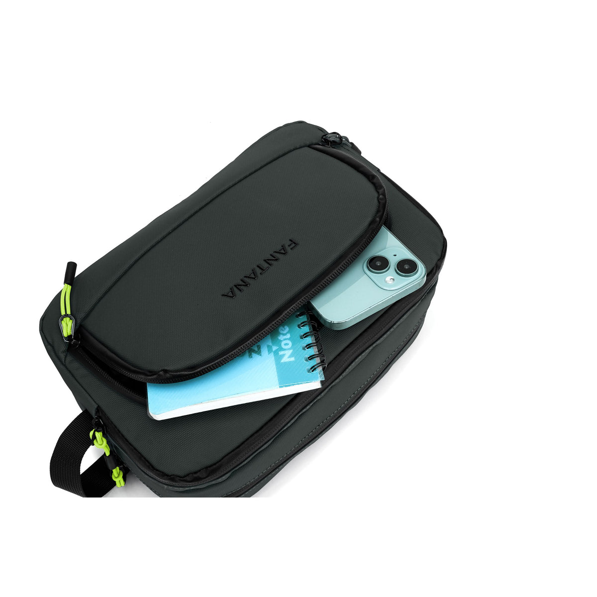 Olive — Voyager Washbag, packed