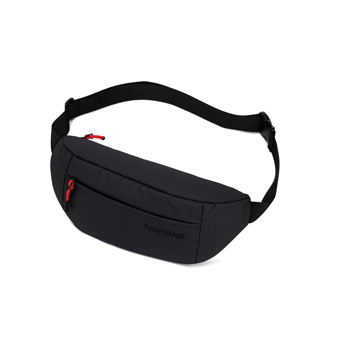 Charcoal — Voyager Waist Bag, three-quarter view
