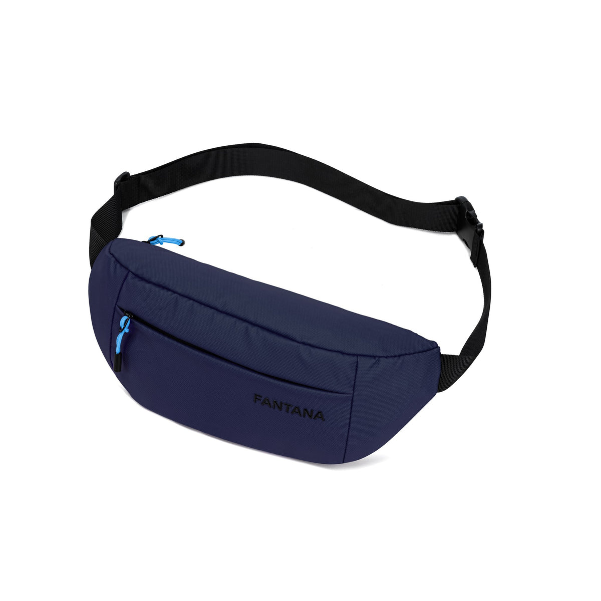 Navy — Voyager Waist Bag, three-quarter view