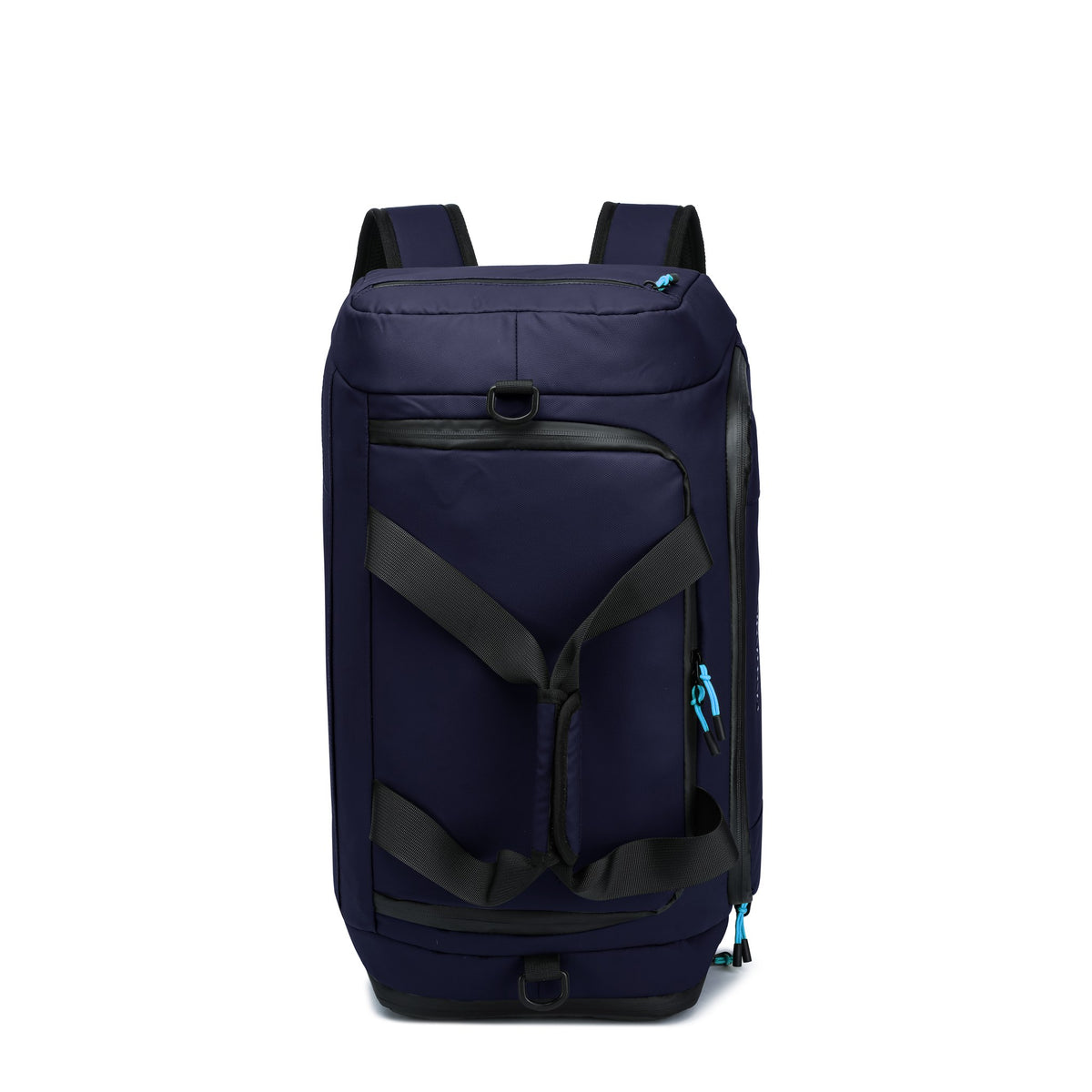 Navy — Voyager Holdall, worn as a backpack