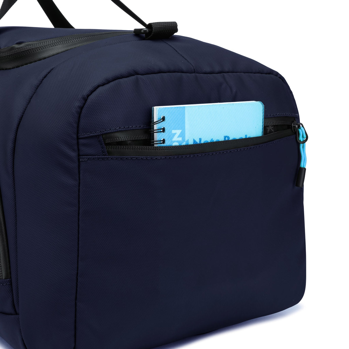 Navy — Voyager Holdall, front pocket