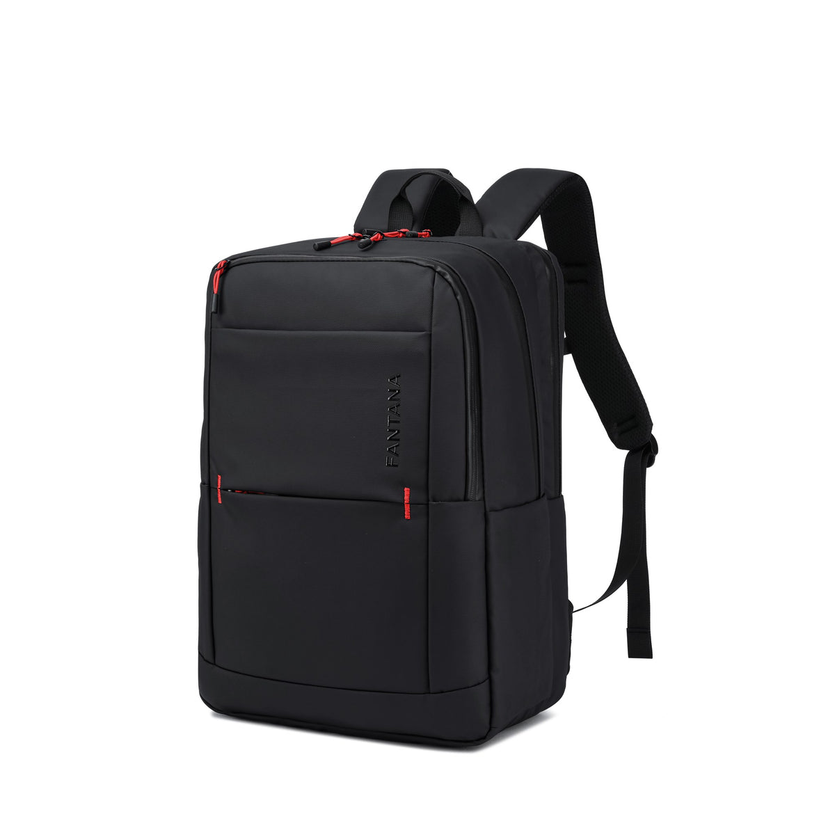 Charcoal — Voyager Laptop Backpack, three-quarter view
