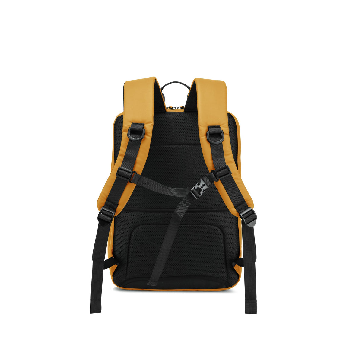 Mustard — Voyager Laptop Backpack, back and shoulder straps