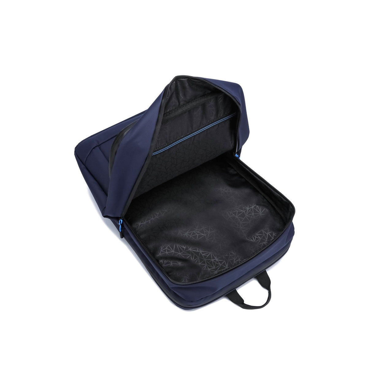 Navy — Voyager Laptop Backpack, interior