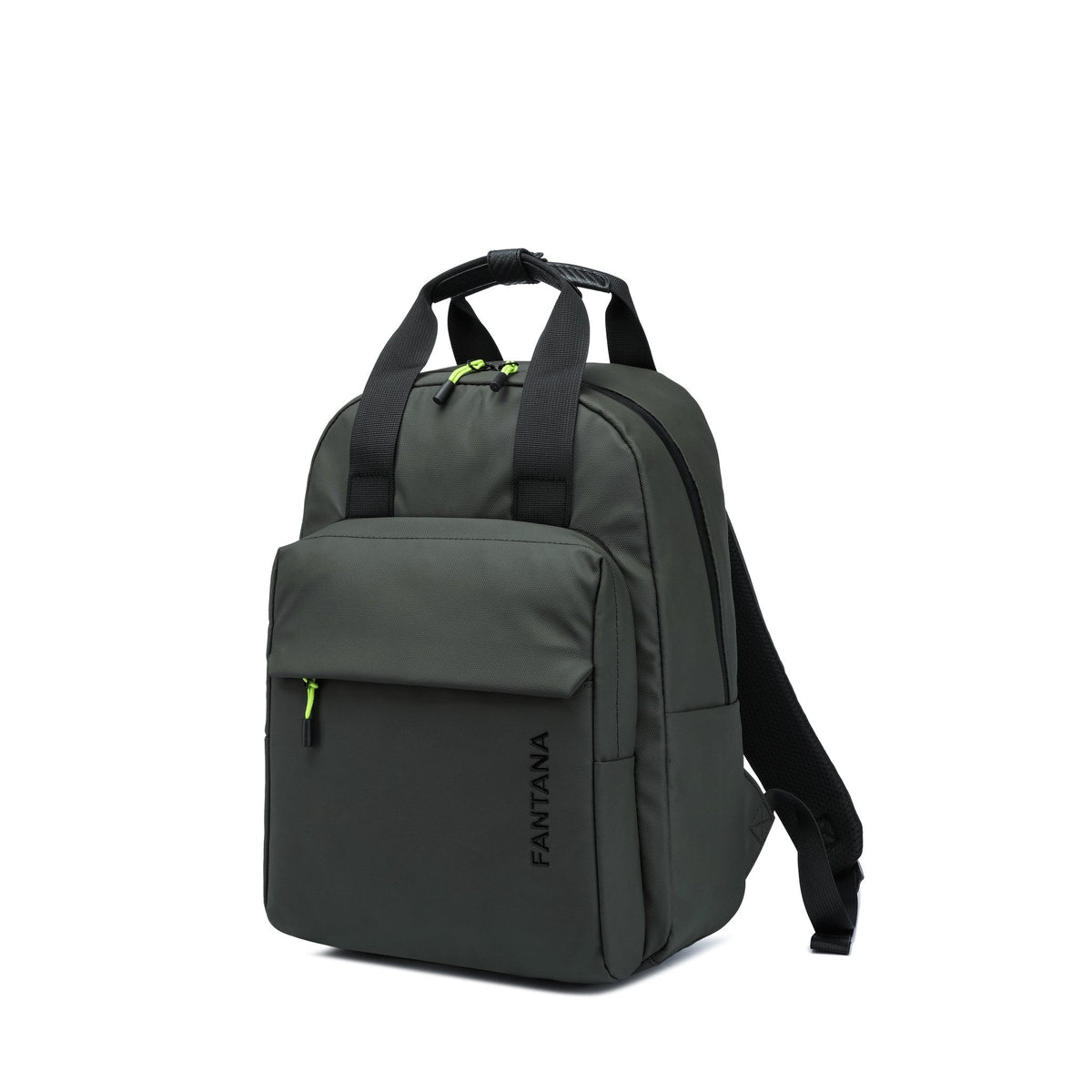 Olive — Voyager Backpack, three-quarter view