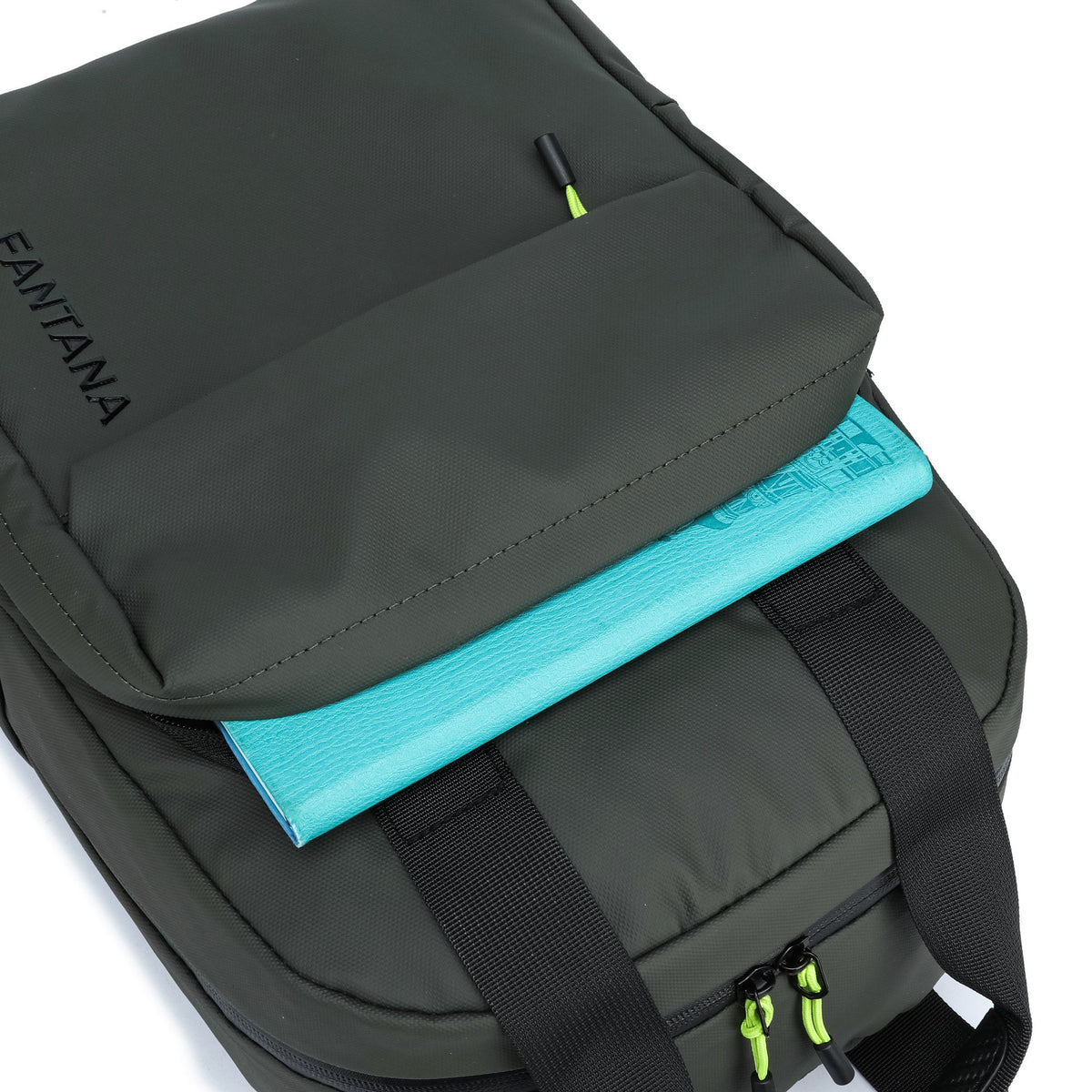 Olive — Voyager Backpack, packed, detail