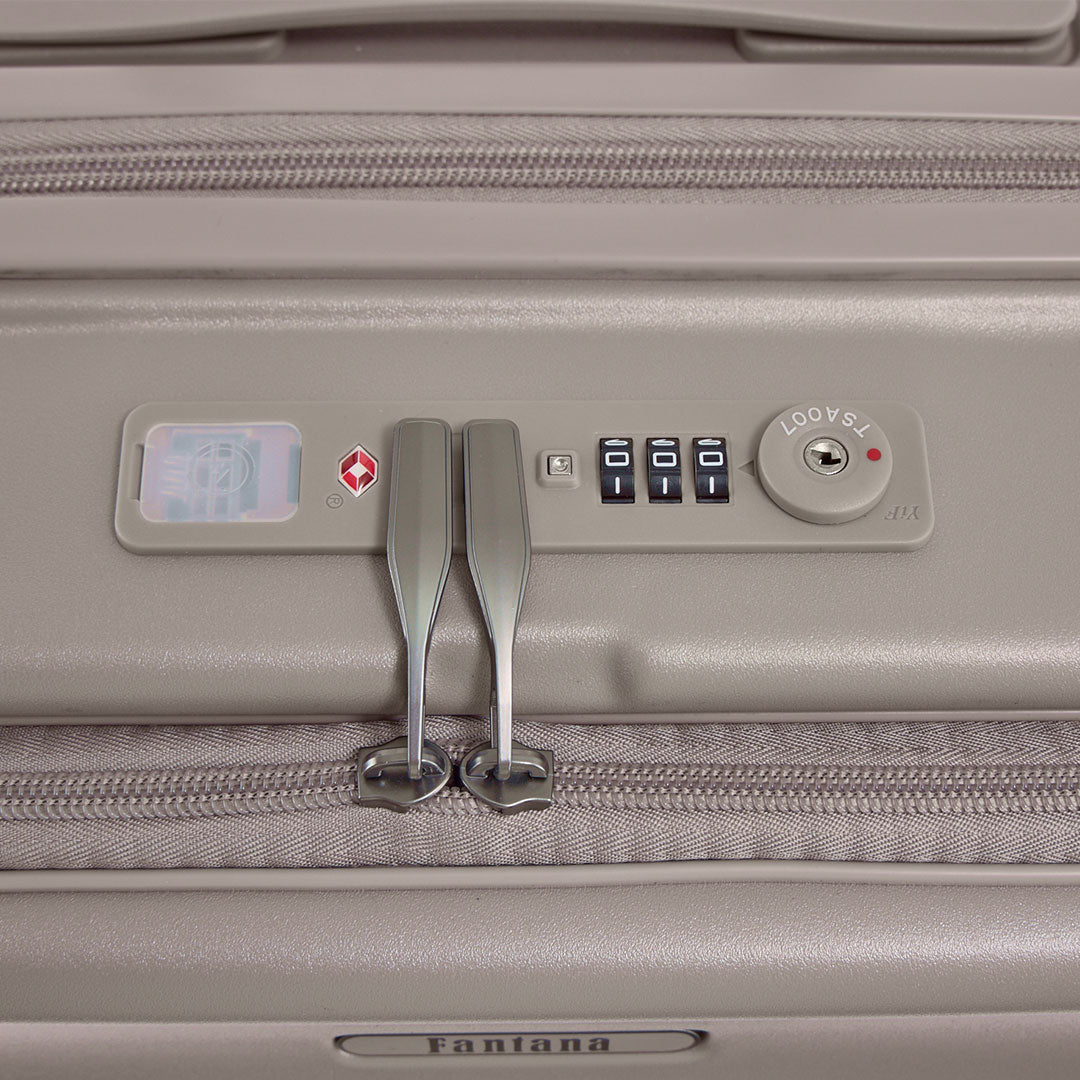 Champagne — Phoenix hard shell suitcase, 77cm large, detail