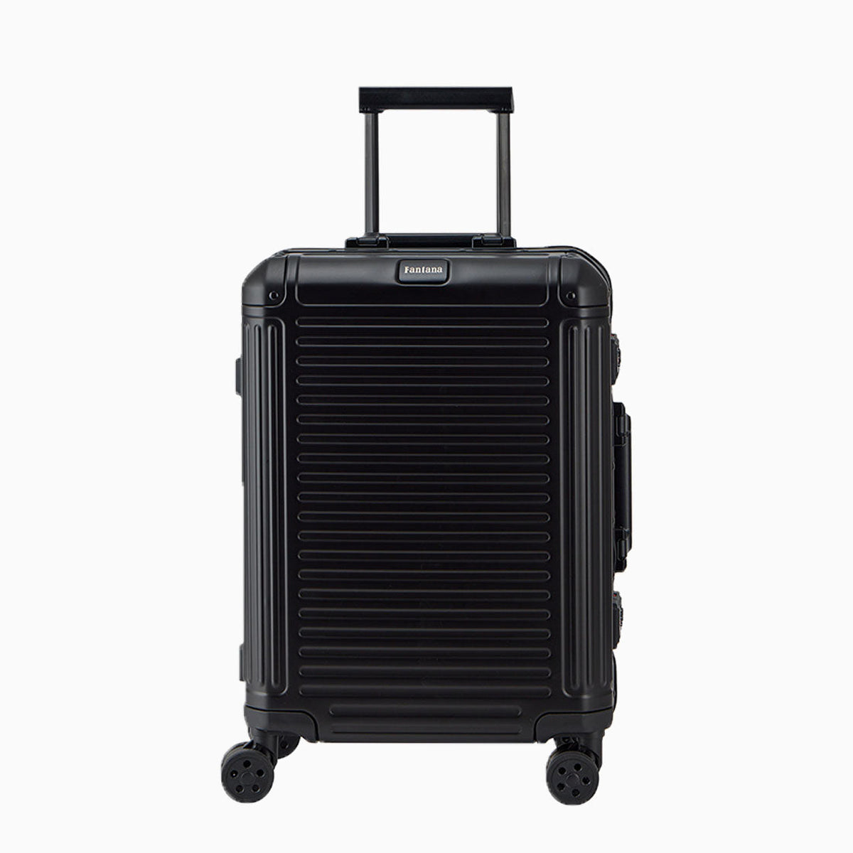 Charcoal — Arizona aluminium suitcase, 55cm cabin