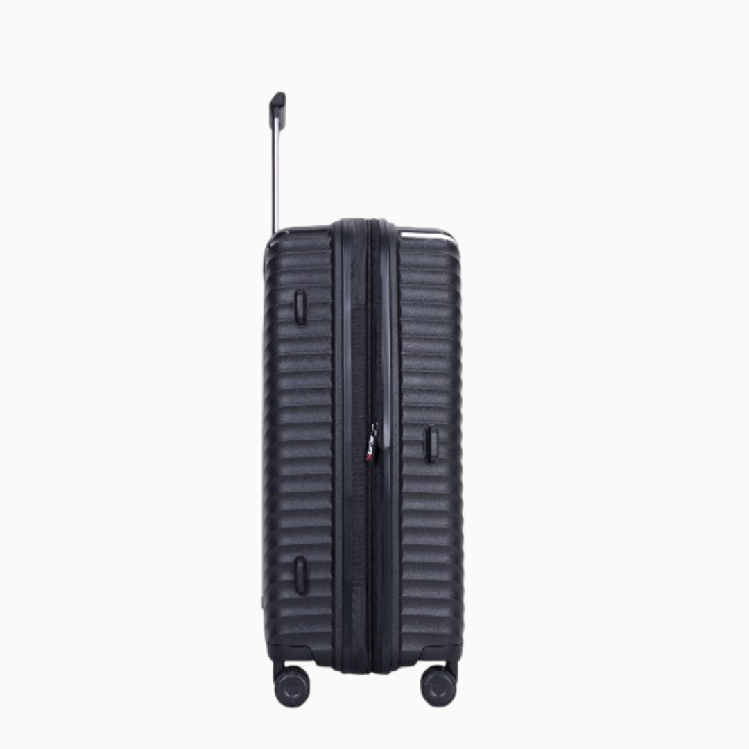 Charcoal — Mars hard shell suitcase, 55.5cm cabin, side