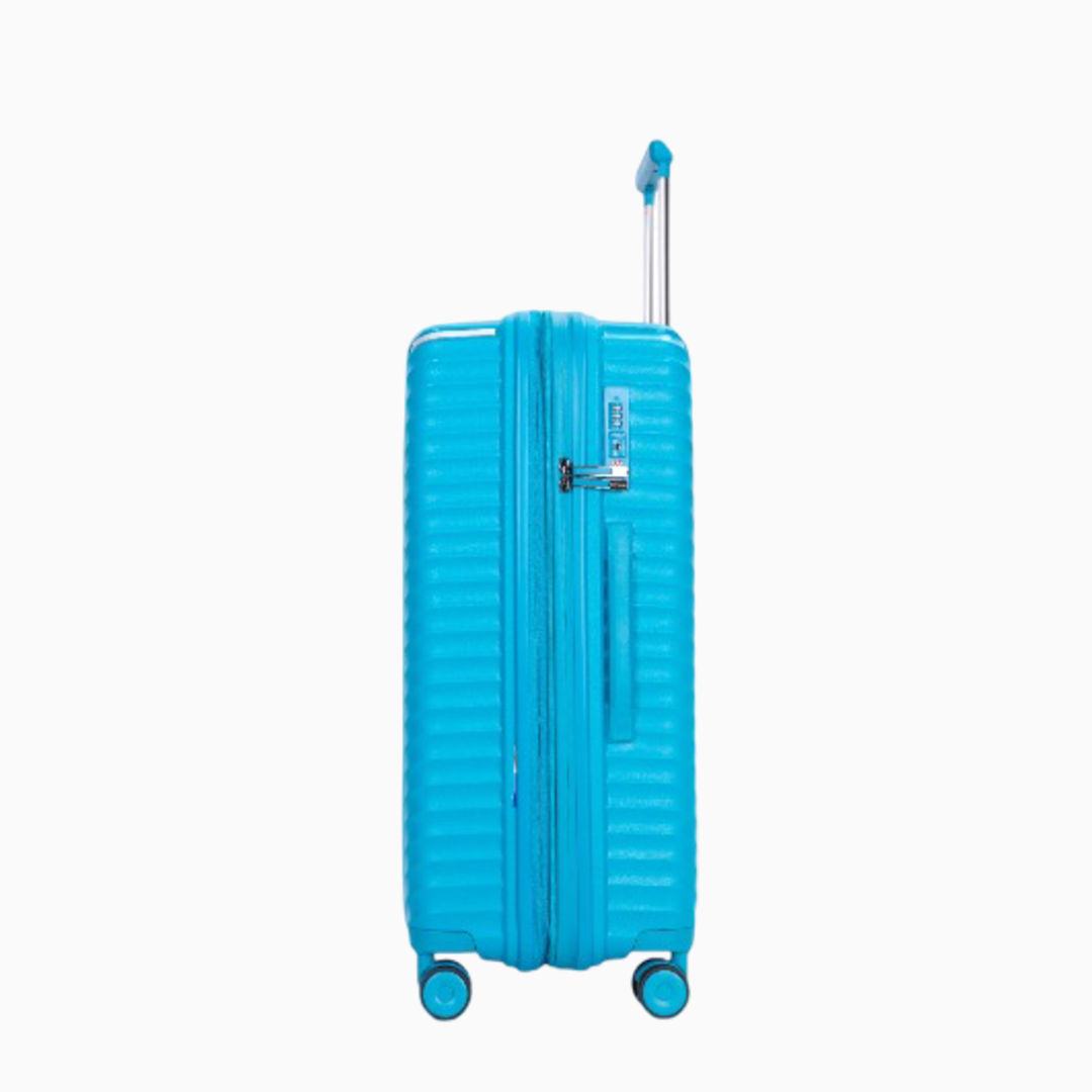 Blue Raspberry — Mars hard shell suitcase, 78.5cm large, side