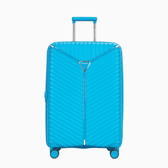 Blue Raspberry — Mars hard shell suitcase, 69.5cm medium, front