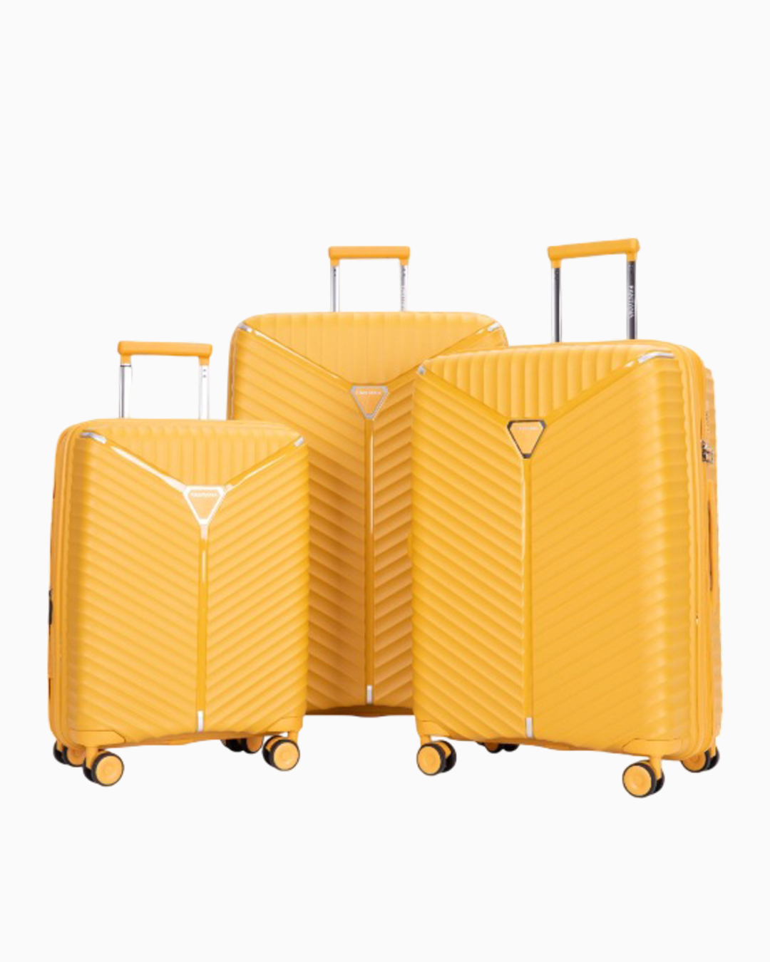 Sherbet Lemon — Mars hard shell suitcase, 78.5cm large, shown as a set of three