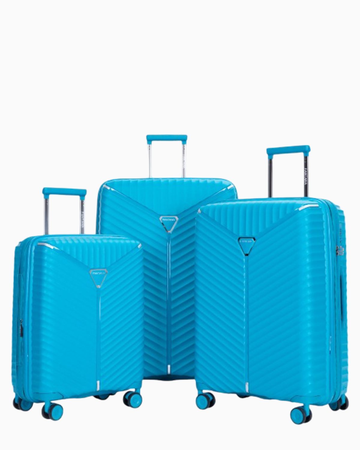 Blue Raspberry — Mars hard shell suitcase set of 3, cabin, medium and large, all three
