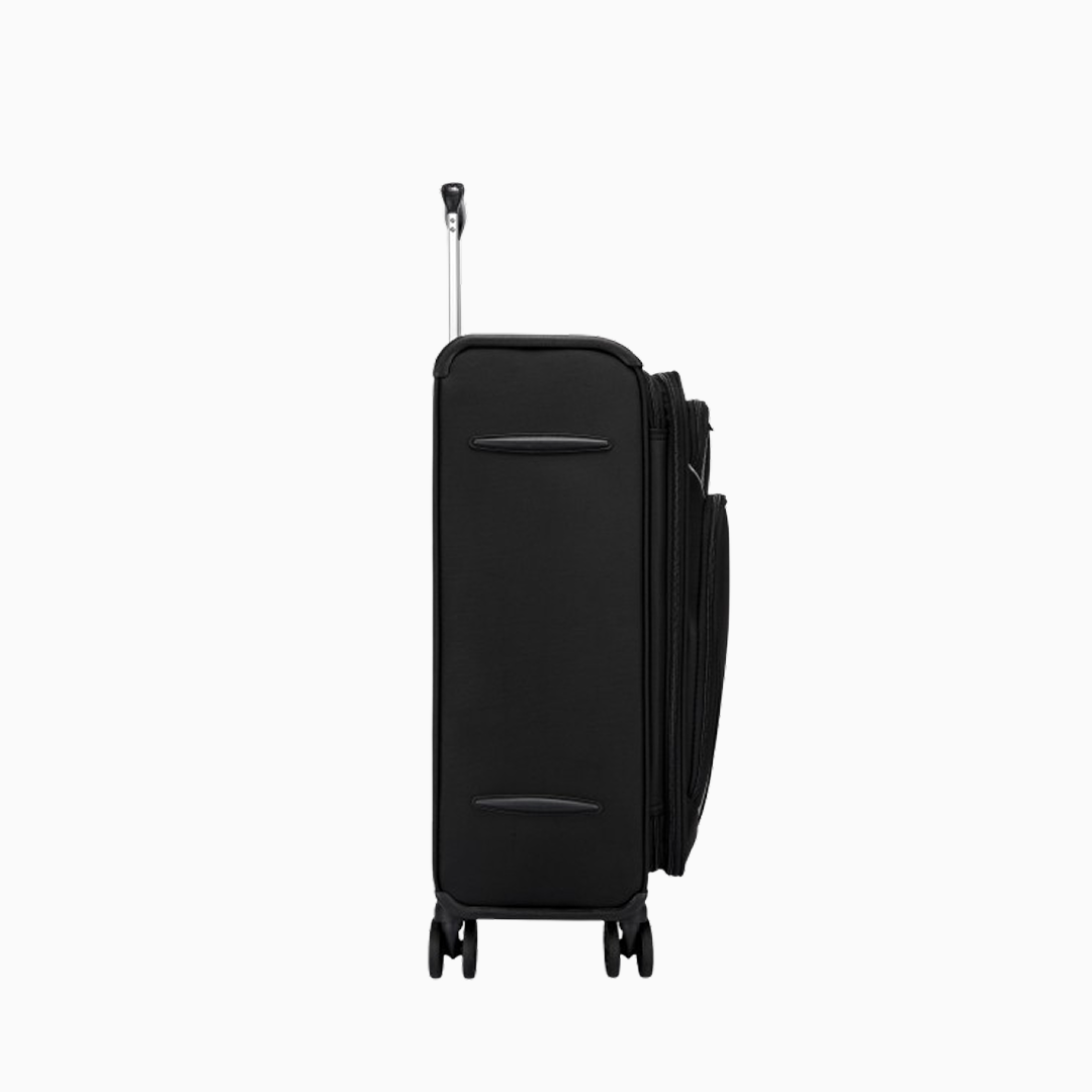 Charcoal — Starlet soft canvas suitcase, 61cm medium, side