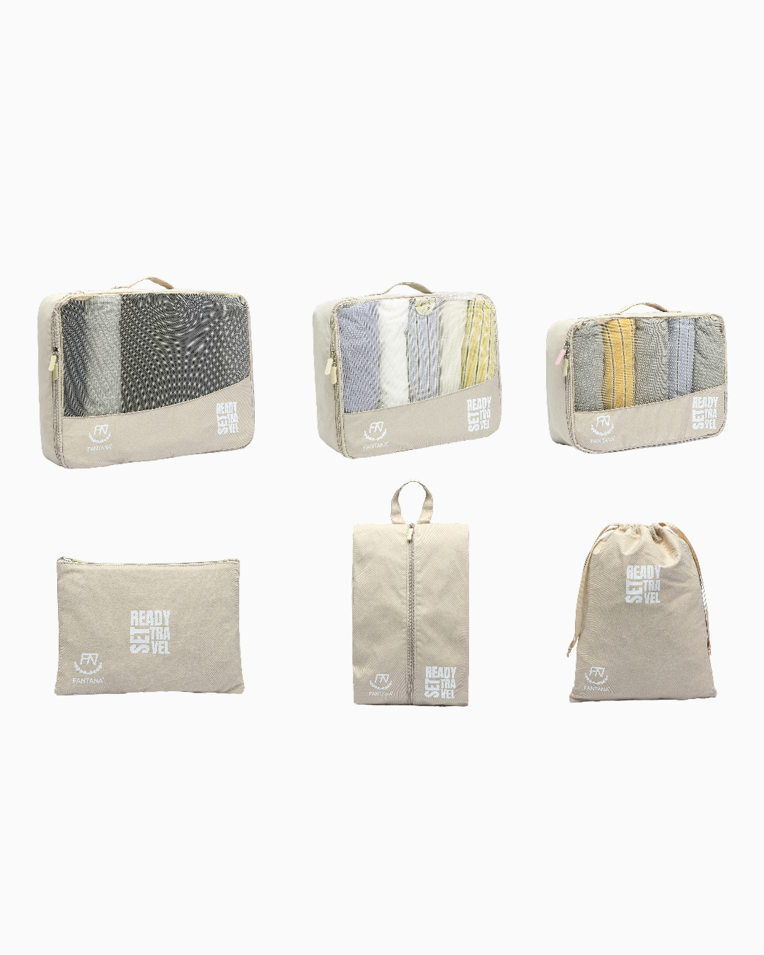 Sand — Packing cubes, set of 6, all six pieces