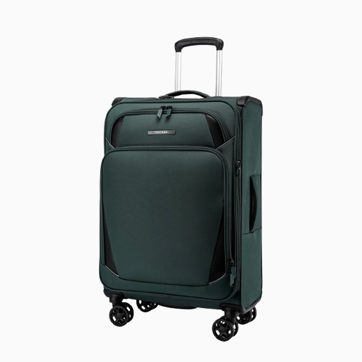 Forest — Starlet soft canvas suitcase, 61cm medium, front, three-quarter view