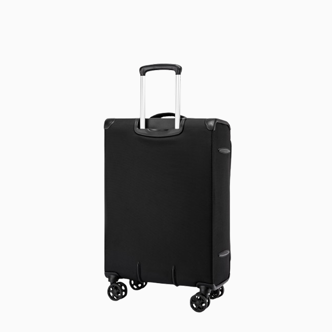 Charcoal — Starlet soft canvas suitcase, 76cm large, front