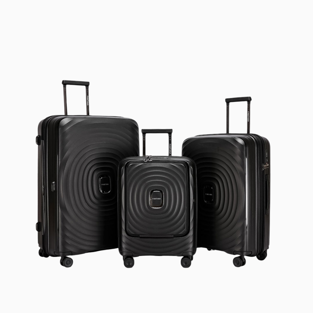 Charcoal — Iceland II polypropylene suitcase, 76cm large