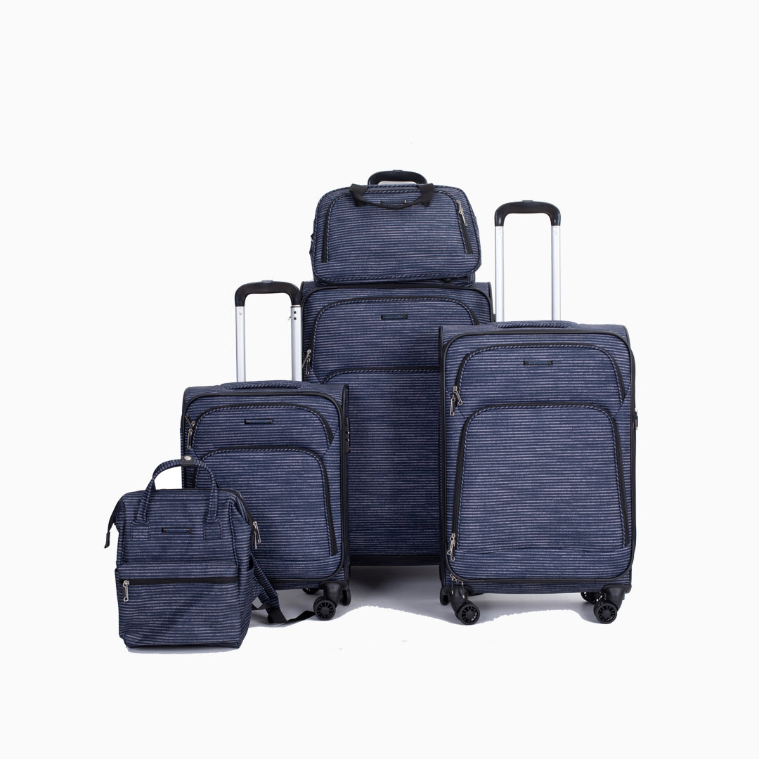 Stripes — Fantana Prints soft case, shown with the rest of the range