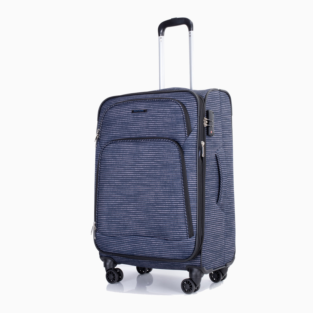 Stripes — Fantana Prints soft case, front, three-quarter view