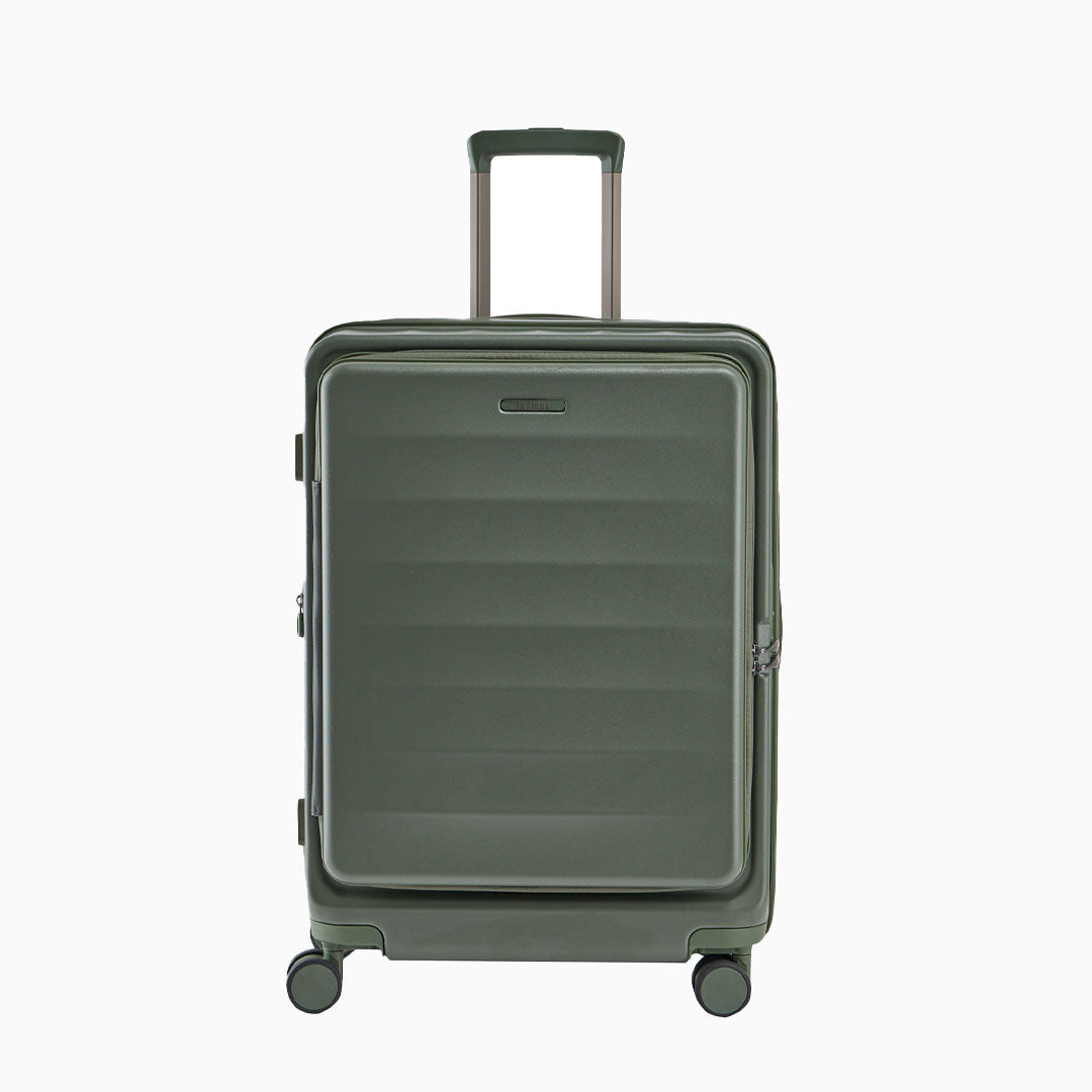 Forest — Phoenix hard shell suitcase, one case from the set of 3, closed, front