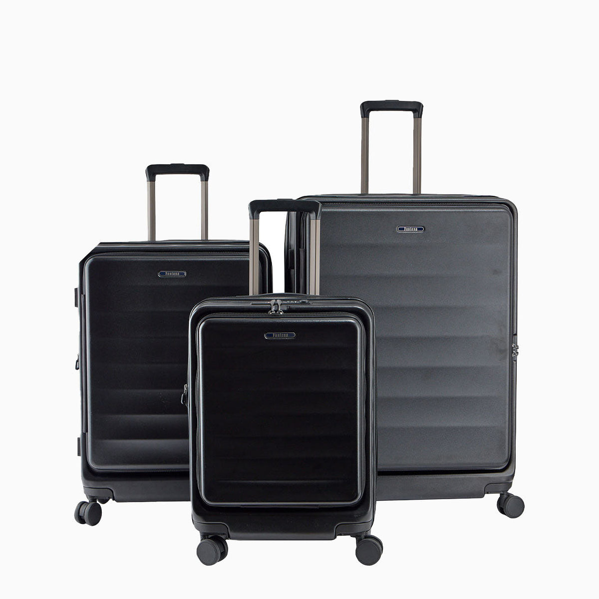 Charcoal — Phoenix hard shell suitcase, set of 3