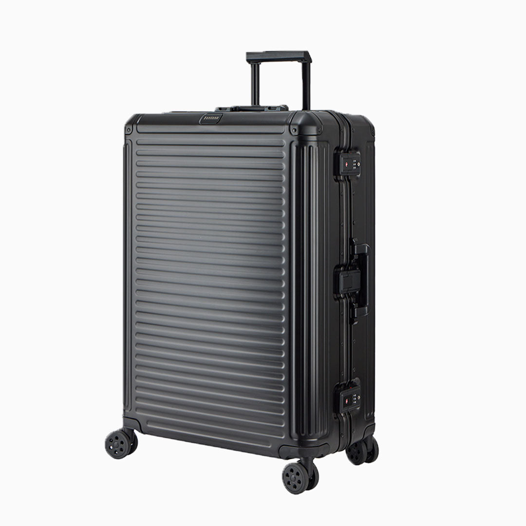 Charcoal — Arizona aluminium suitcase, 55cm cabin