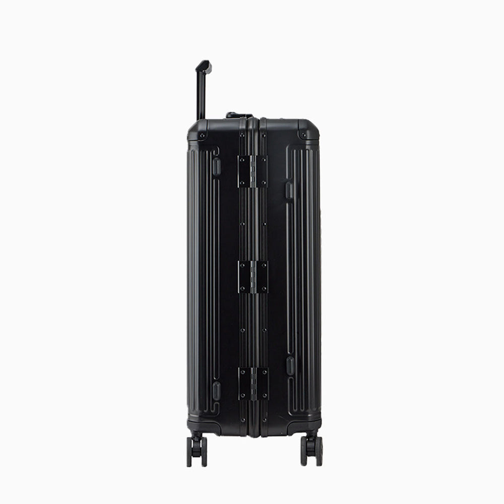 Charcoal — Arizona aluminium suitcase, 55cm cabin