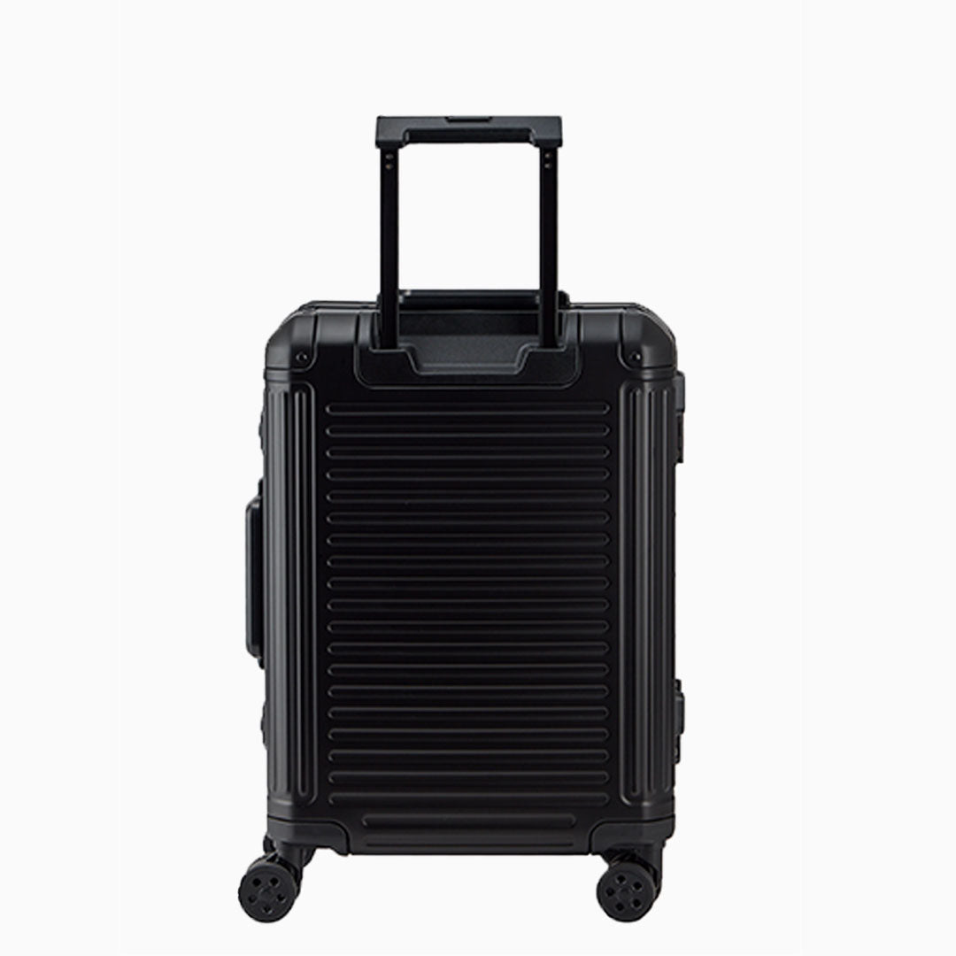 Charcoal — Arizona aluminium suitcase, 55cm cabin