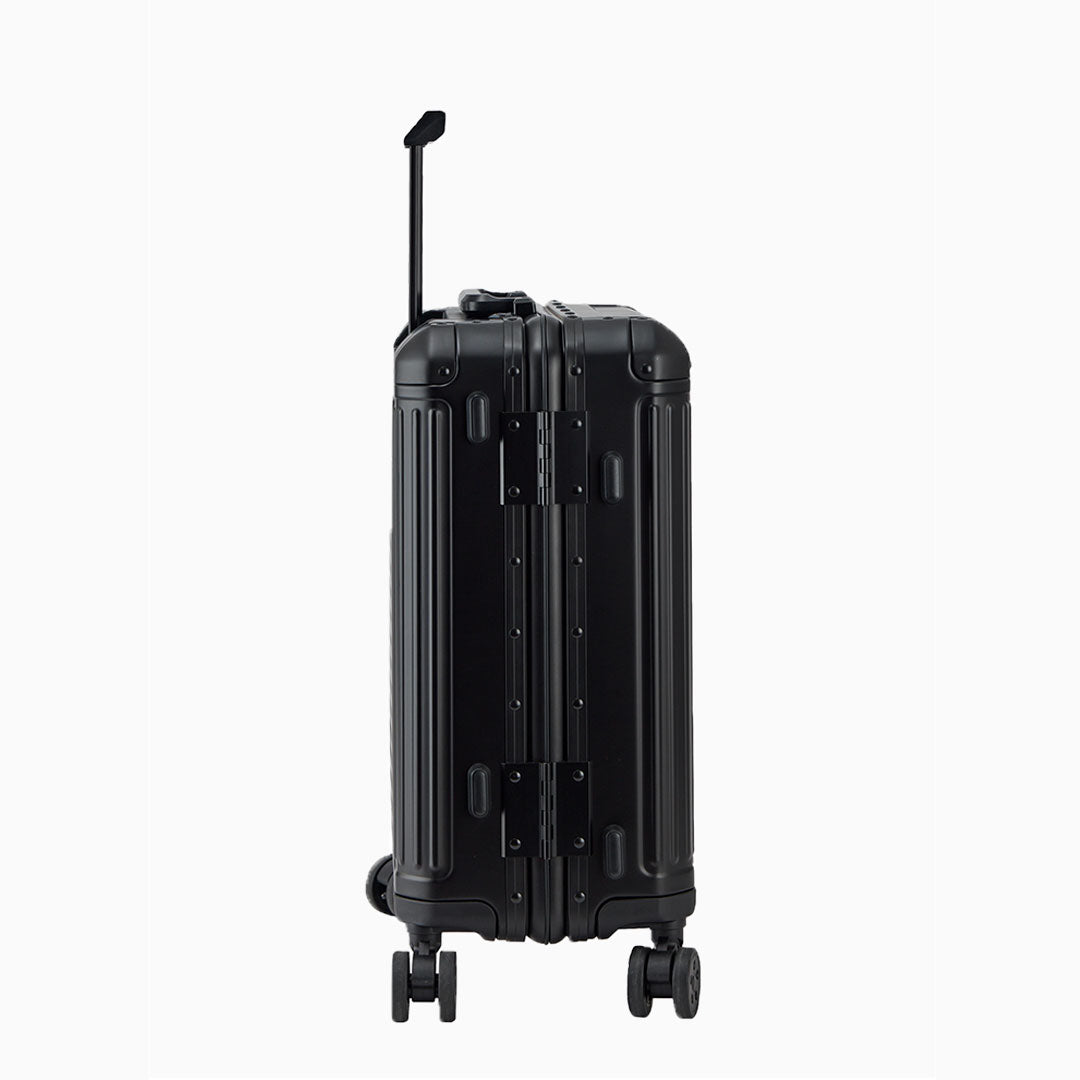 Charcoal — Arizona aluminium suitcase, 55cm cabin