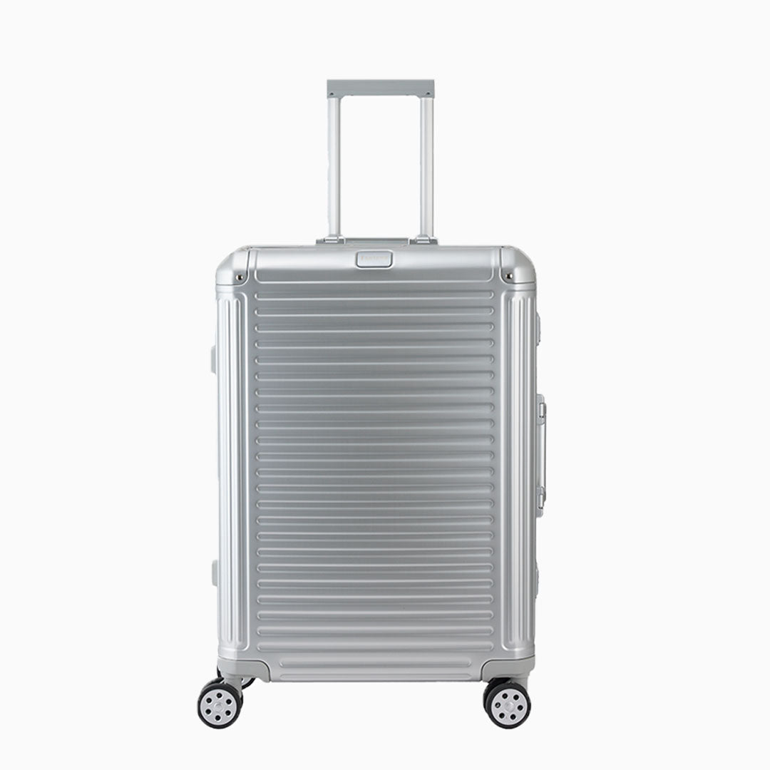 Silver — Arizona aluminium suitcase, 77cm large