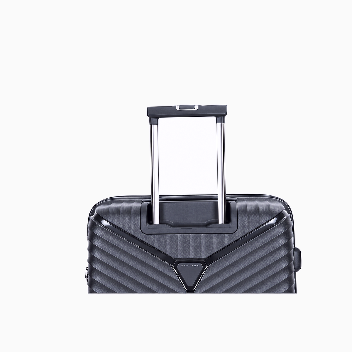 Charcoal — Mars hard shell suitcase, 69.5cm medium, telescopic handle