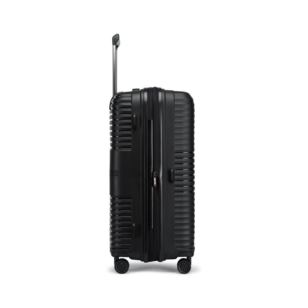 Charcoal — Ridge hard shell suitcase, 65cm medium, side