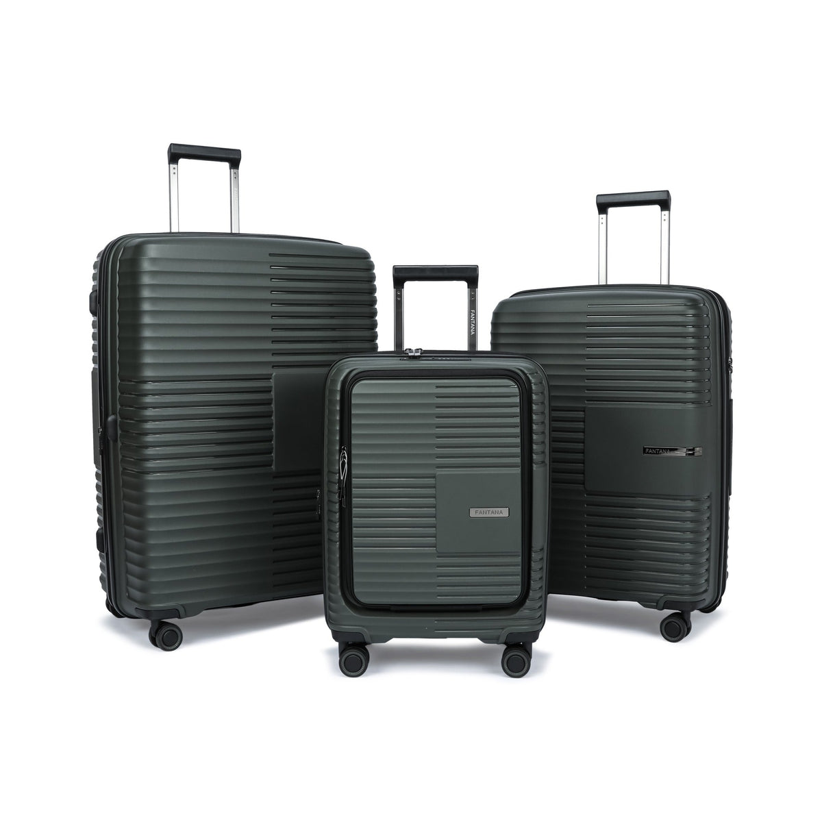 Forest — Ridge hard shell suitcase, 65cm medium, set of three
