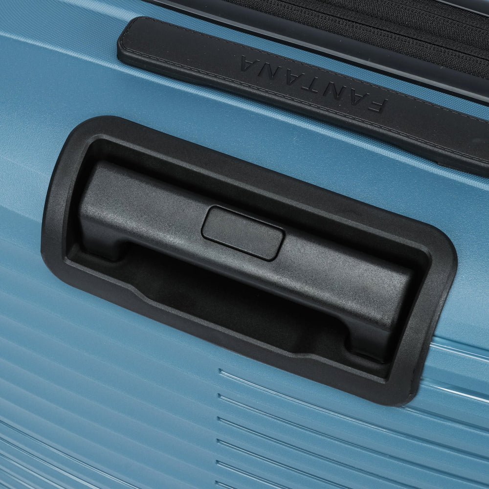 Ridge hard shell suitcase, 55cm cabin, top carry handle detail