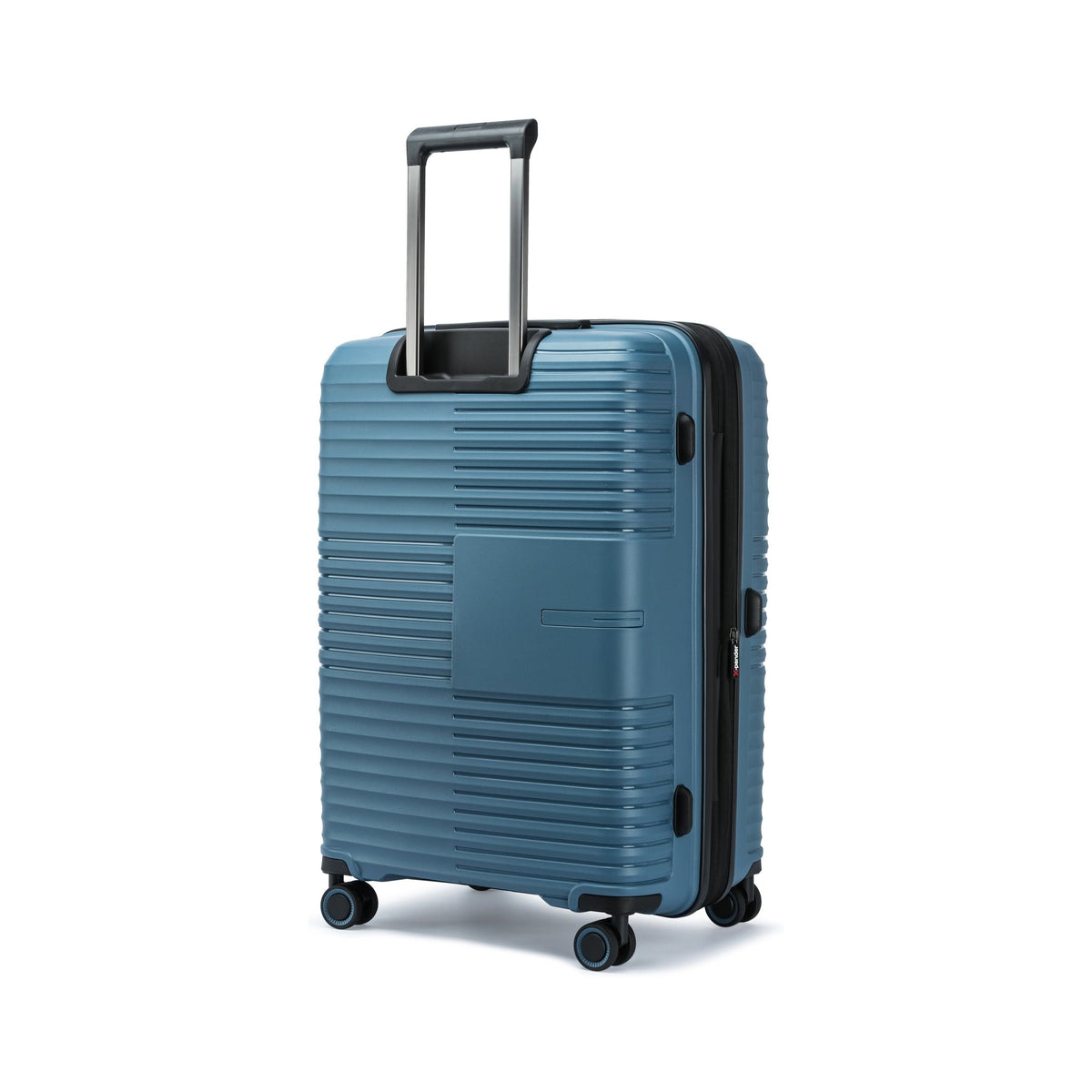 Slate — Ridge hard shell suitcase, 55cm cabin, three-quarter from the back