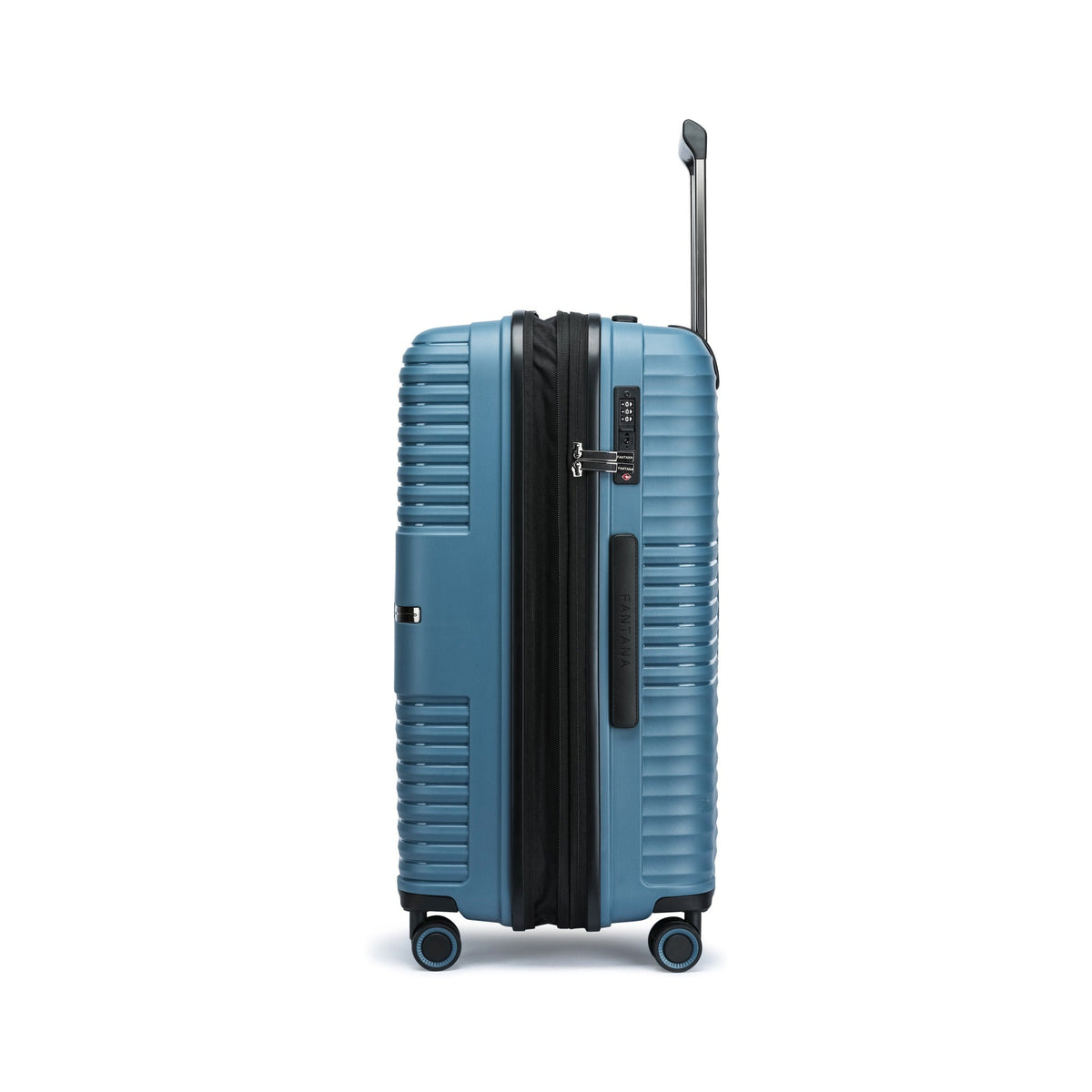 Slate — Ridge hard shell suitcase, 75cm large, three-quarter from the back