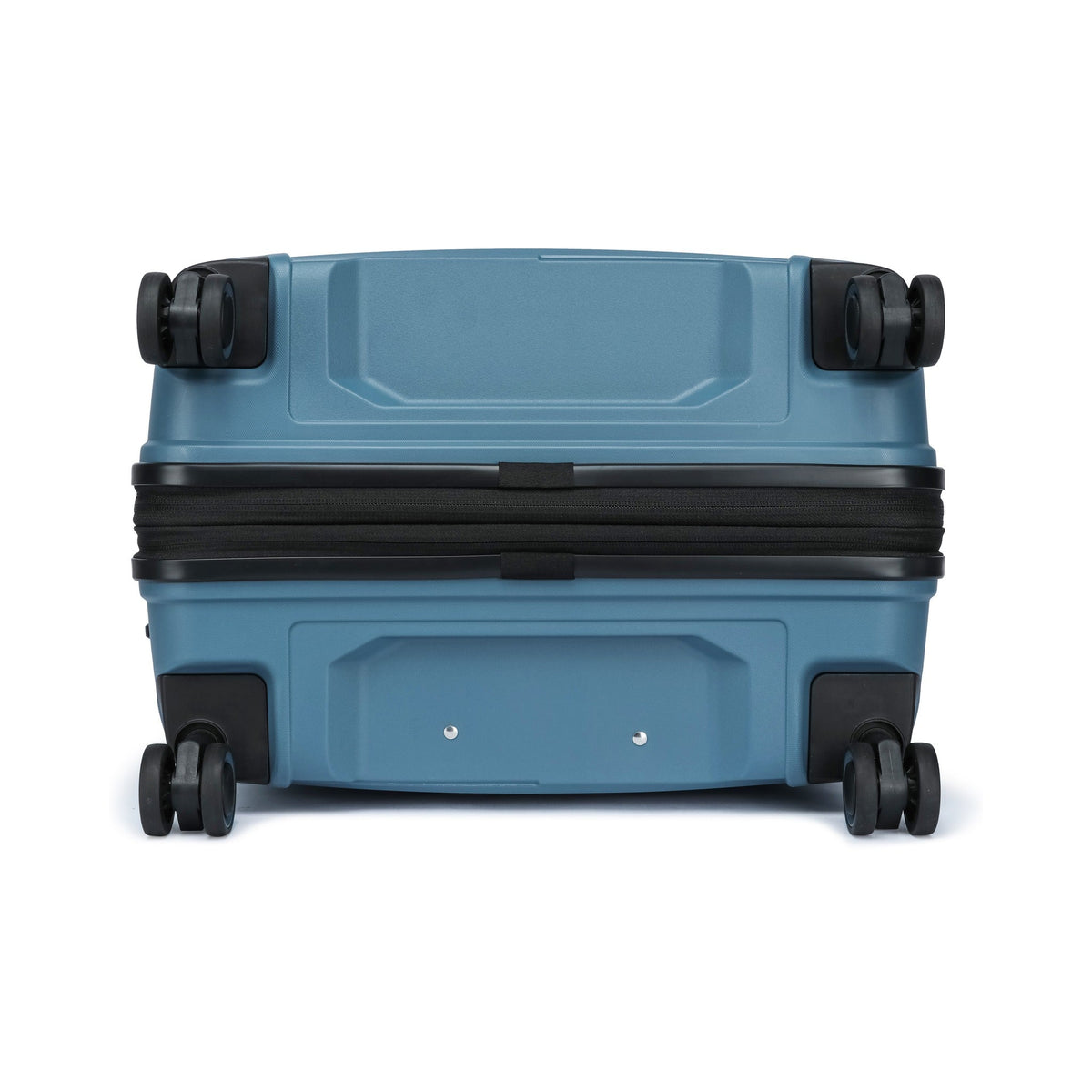 Slate — Ridge hard shell suitcase, 55cm cabin, underside and wheels
