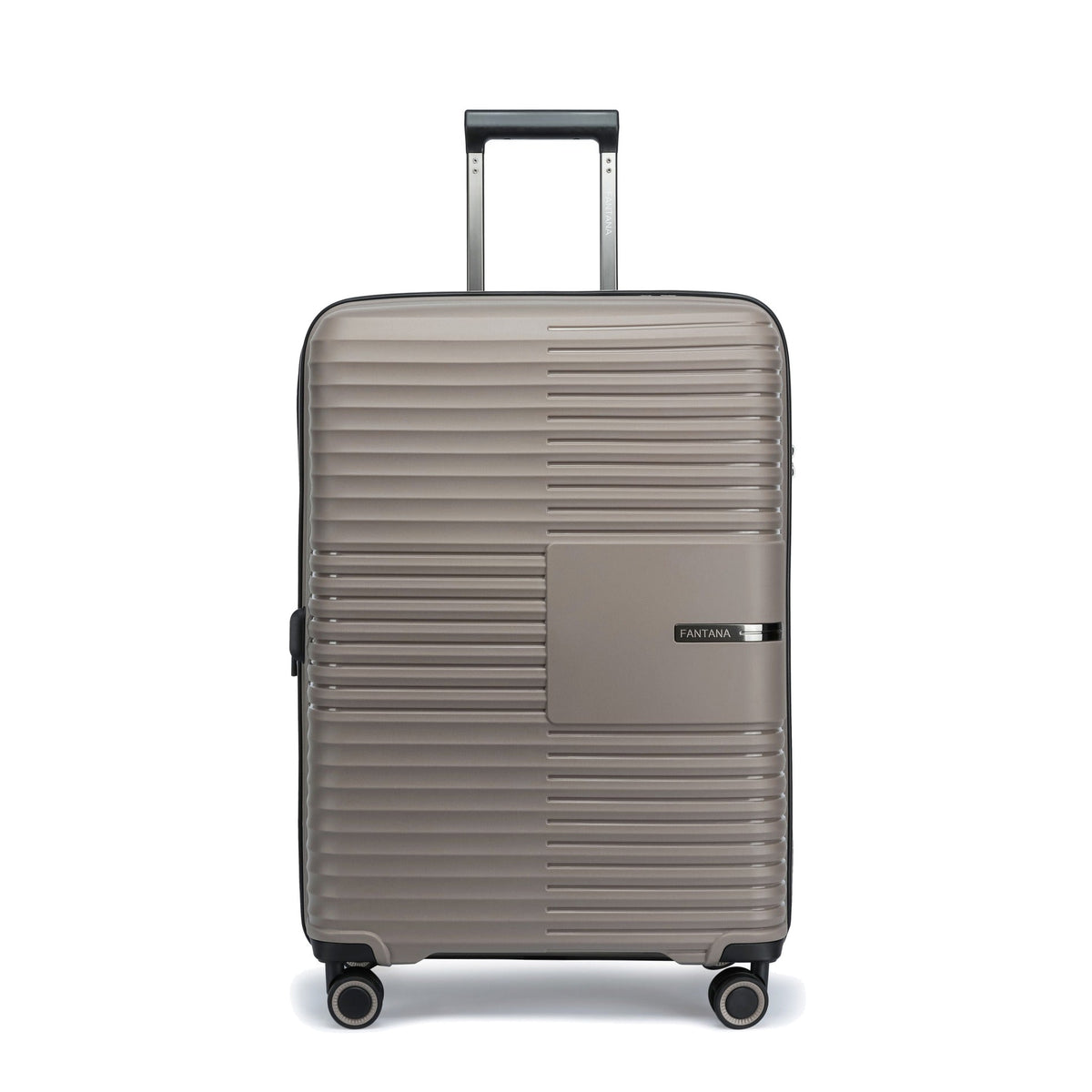 Taupe — Ridge hard shell suitcase, 55cm cabin, front