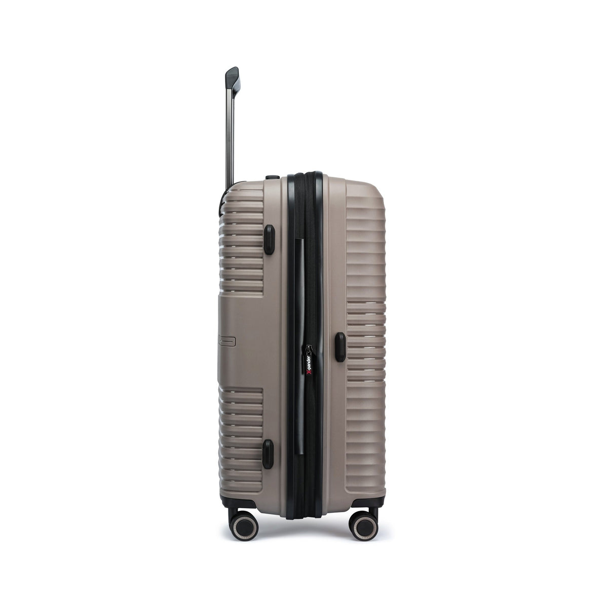 Taupe — Ridge hard shell suitcase, 75cm large, side